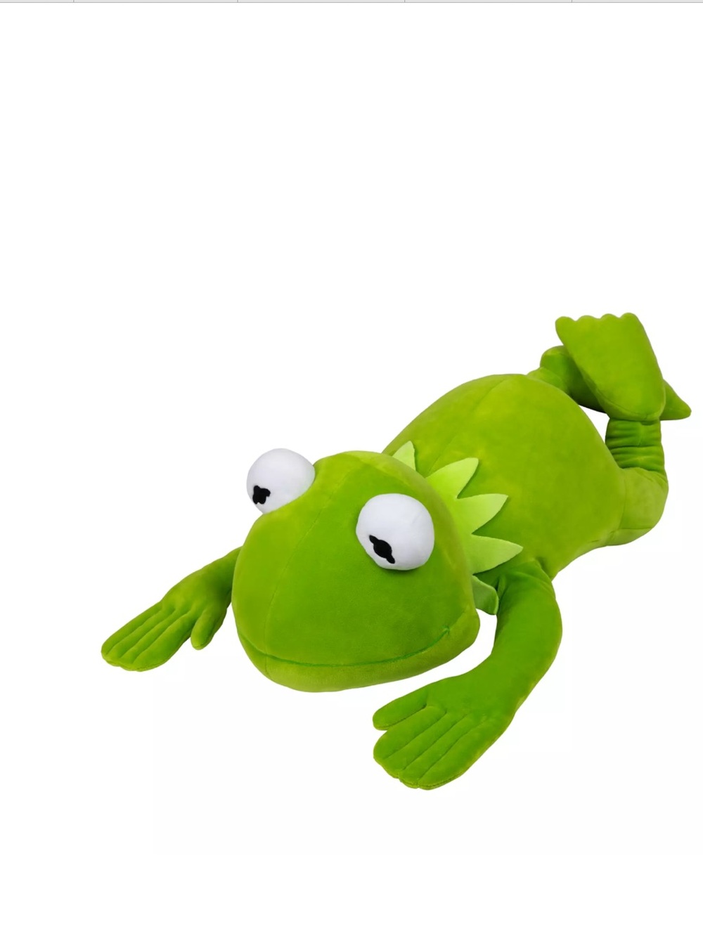Kermit the Frog Cuddleez Plush Doll, Large size. 27 1/2”. Disney Store